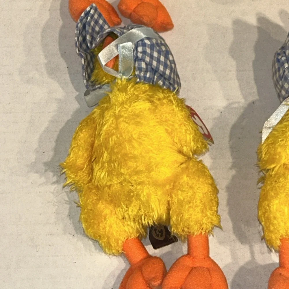 Ty Beanie Baby‎ Bonnie 1993 The Yellow Baby Chick Duck Easter With Tag Lot Of 4